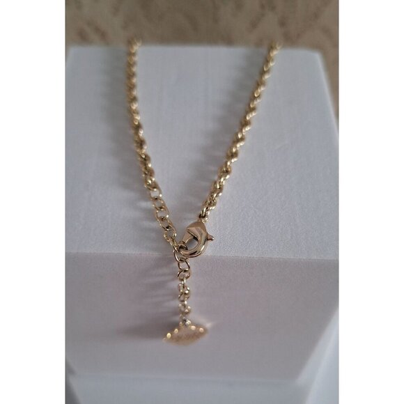 EUC Kendra Scott Rayne Long Pendant Necklace in Dark Blue - Picture 6 of 11